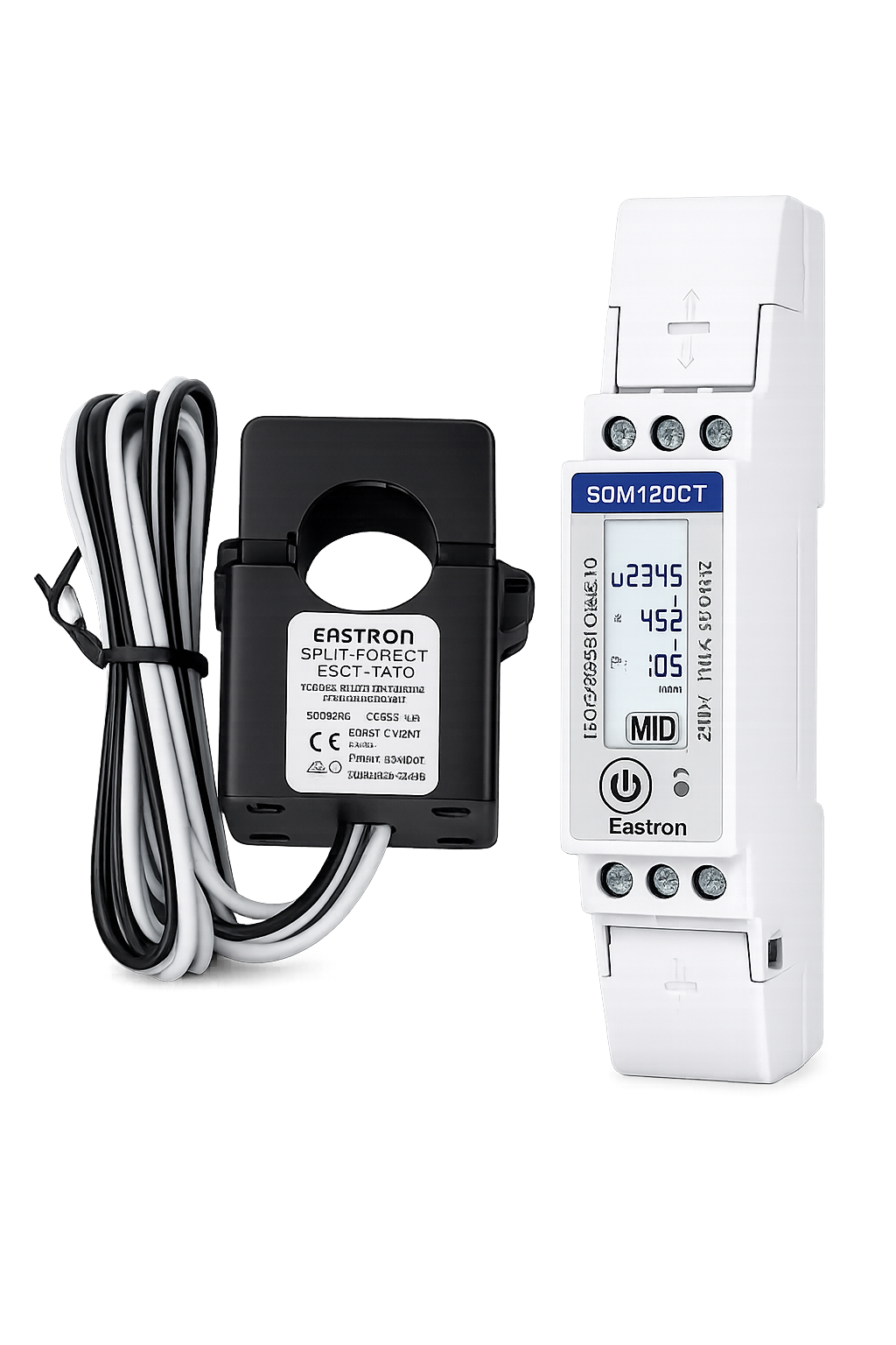 Compteur Énergie Monophasé Eastron SDM120CT-Modbus (MID) + TI Ouvrant ( AUTEL )